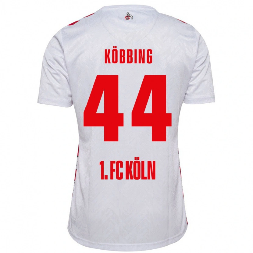 Danxen Donna Maglia Matthias Köbbing #44 Bianco Rosso Kit Gara Home 2024/25 Maglietta