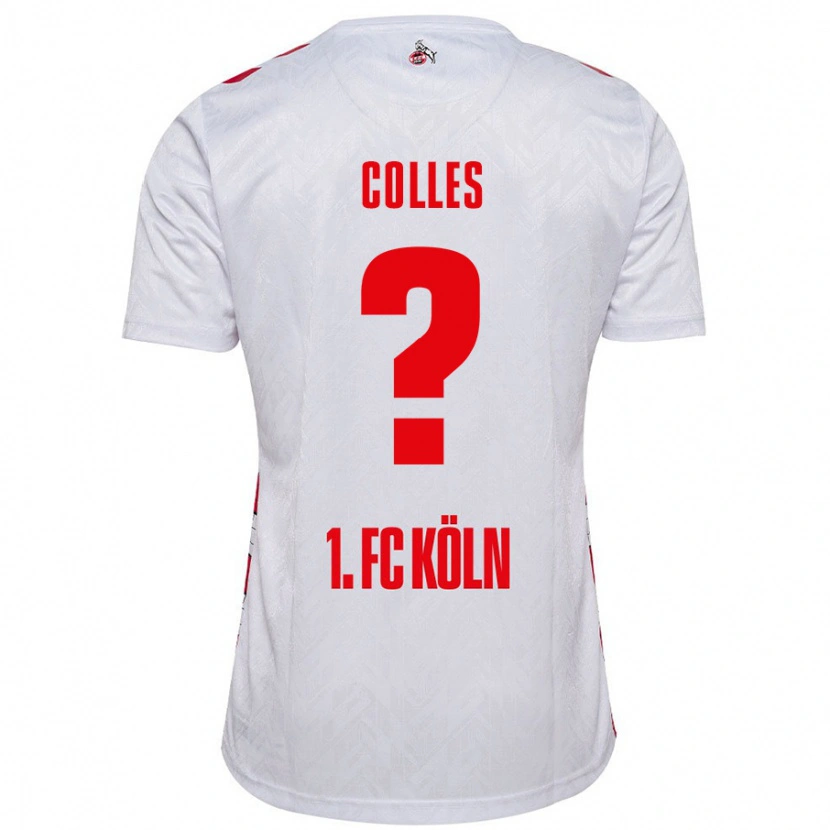 Danxen Donna Maglia Jan Colles #0 Bianco Rosso Kit Gara Home 2024/25 Maglietta