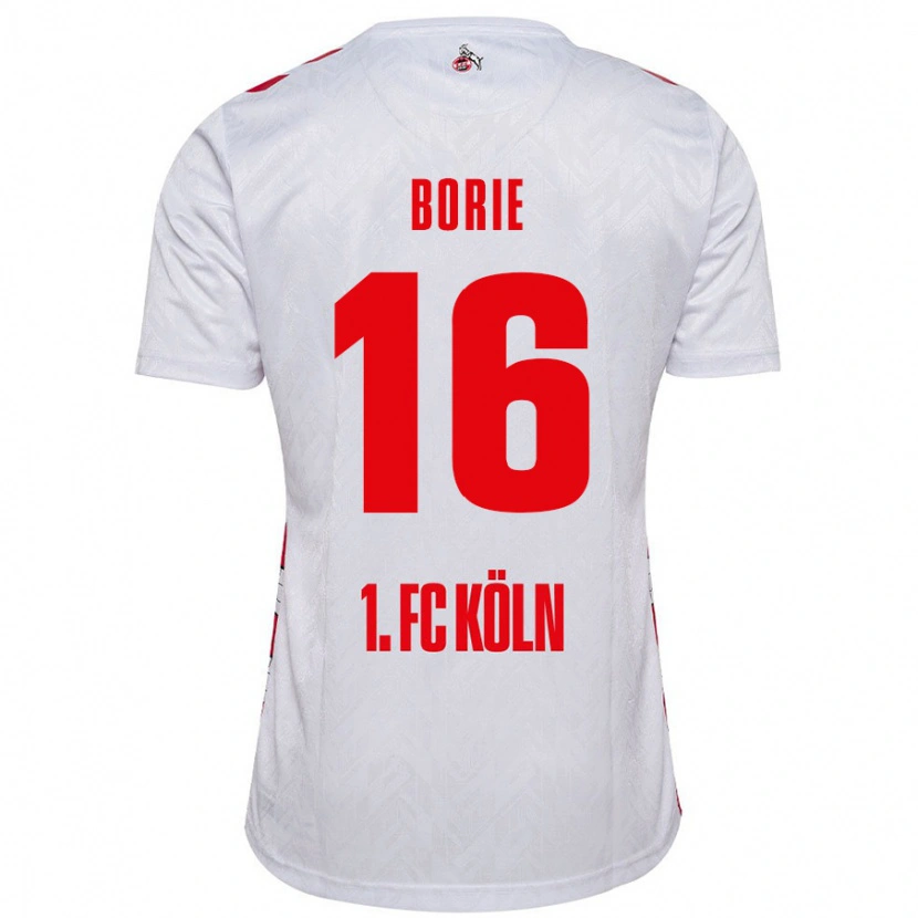 Danxen Donna Maglia Etienne Borie #16 Bianco Rosso Kit Gara Home 2024/25 Maglietta