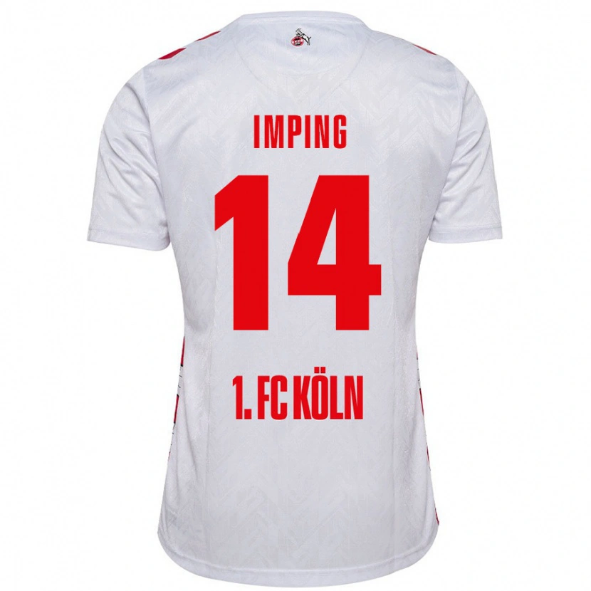 Danxen Donna Maglia Carlotta Imping #14 Bianco Rosso Kit Gara Home 2024/25 Maglietta