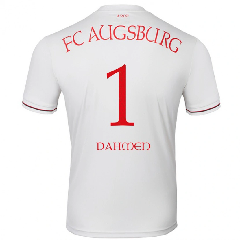 Danxen Donna Maglia Finn Dahmen #1 Bianco Kit Gara Home 2024/25 Maglietta