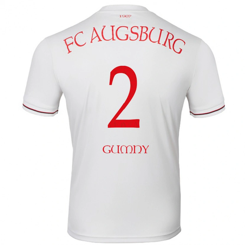 Danxen Donna Maglia Robert Gumny #2 Bianco Kit Gara Home 2024/25 Maglietta