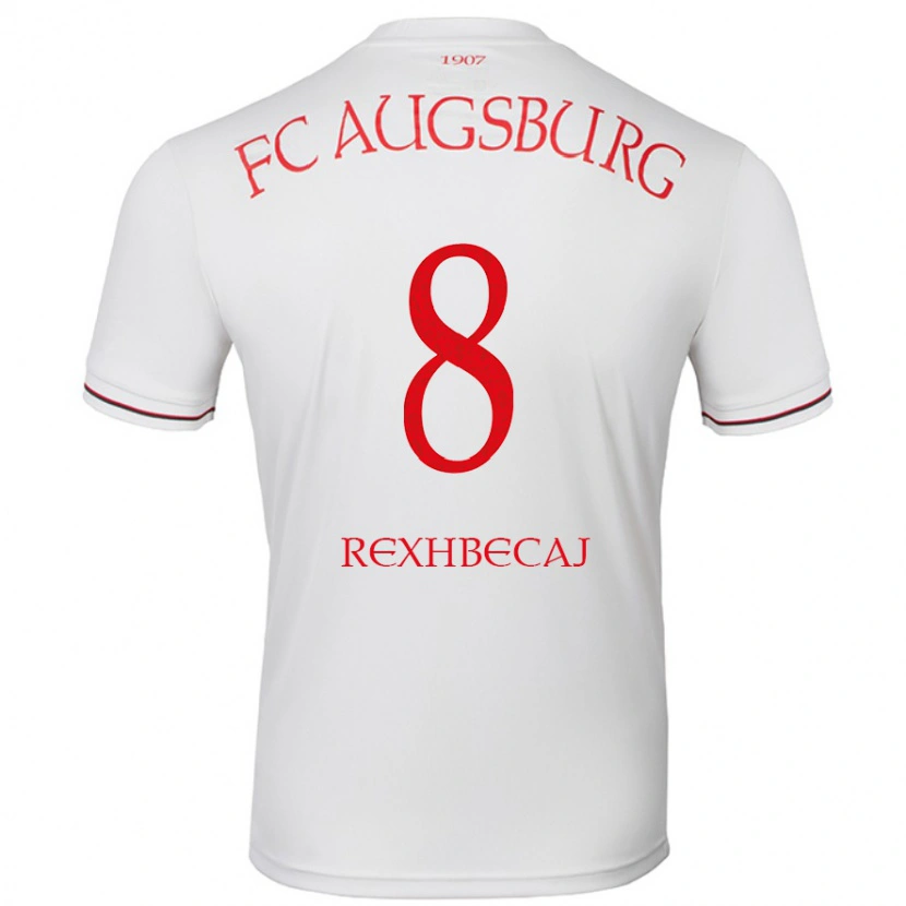 Danxen Donna Maglia Elvis Rexhbecaj #8 Bianco Kit Gara Home 2024/25 Maglietta