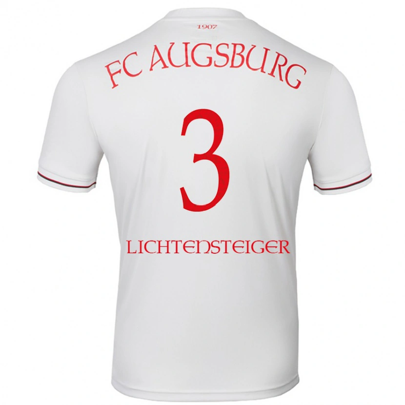 Danxen Donna Maglia David Lichtensteiger #3 Bianco Kit Gara Home 2024/25 Maglietta