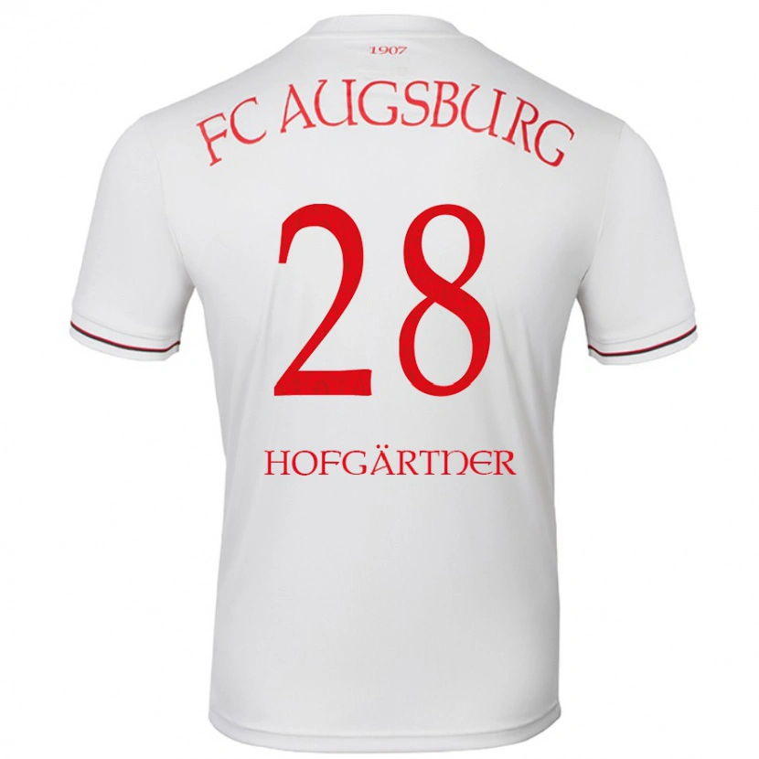 Danxen Donna Maglia Hendrik Hofgärtner #28 Bianco Kit Gara Home 2024/25 Maglietta