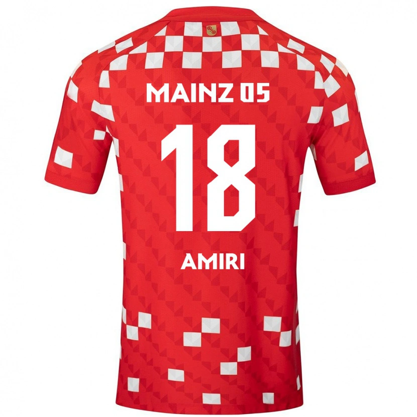 Danxen Donna Maglia Nadiem Amiri #18 Bianco Rosso Kit Gara Home 2024/25 Maglietta