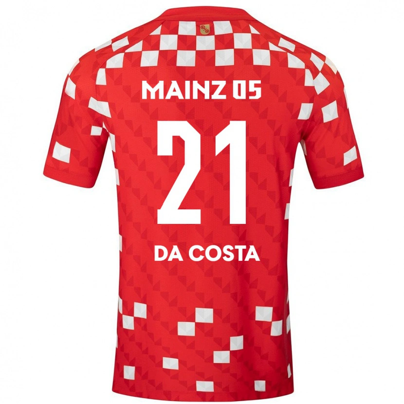 Danxen Donna Maglia Danny Da Costa #21 Bianco Rosso Kit Gara Home 2024/25 Maglietta