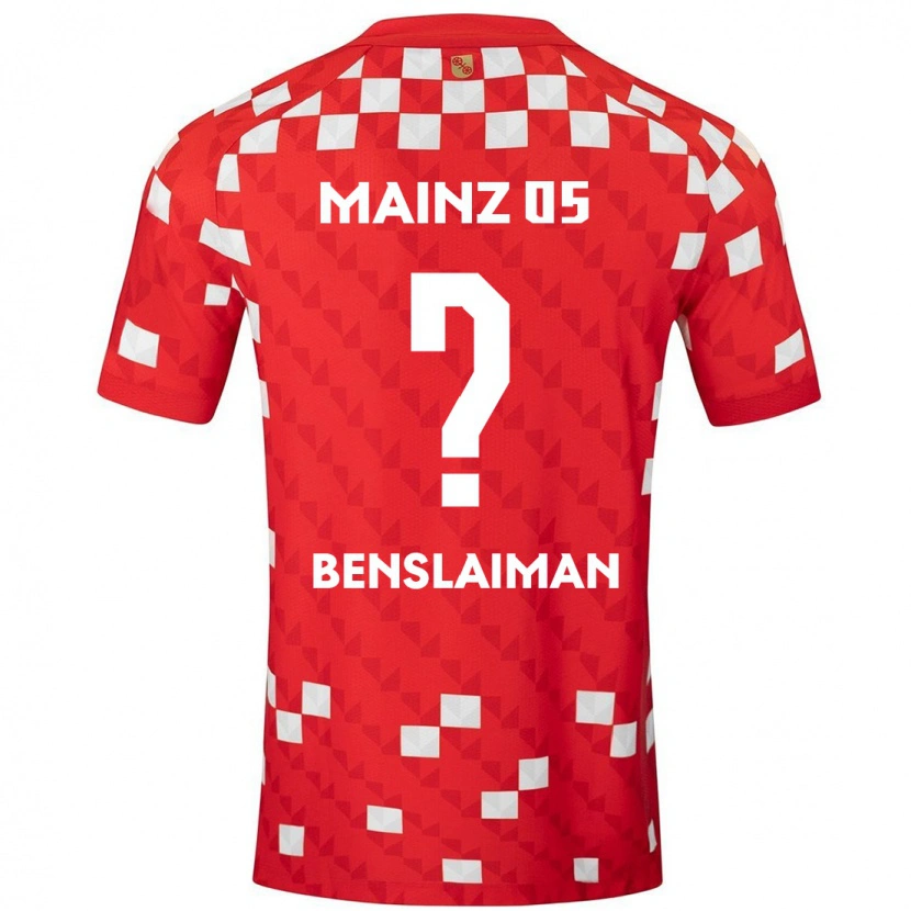 Danxen Donna Maglia Mohamed Benslaiman #0 Bianco Rosso Kit Gara Home 2024/25 Maglietta