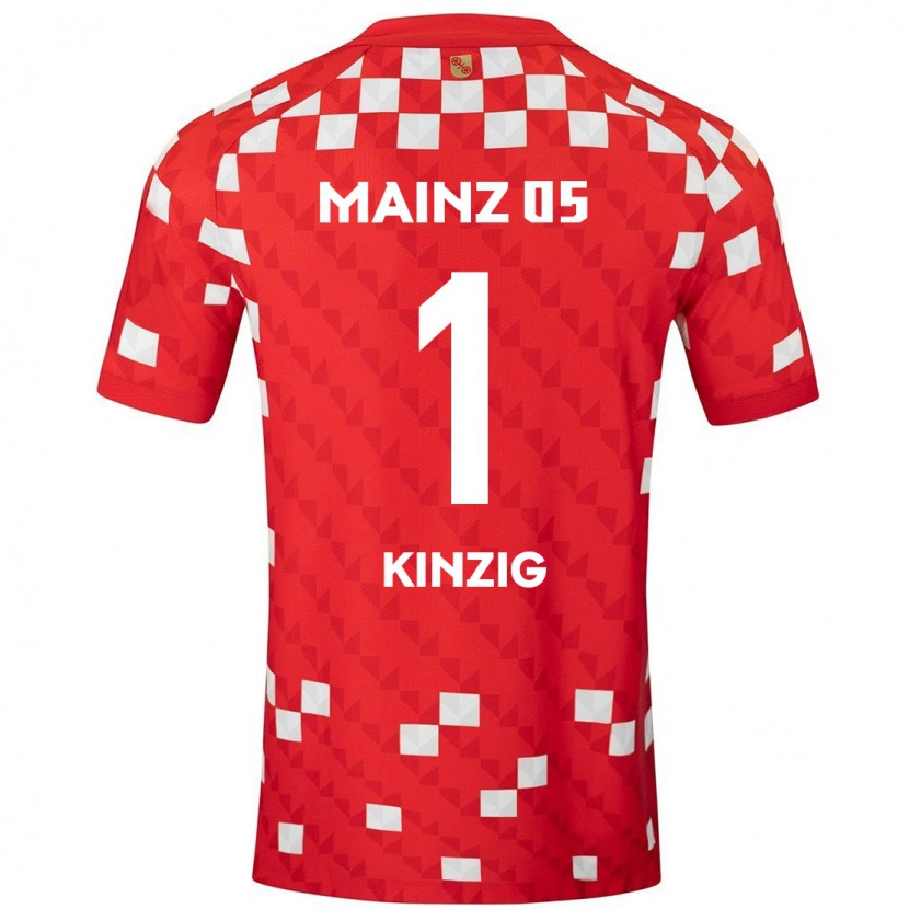 Danxen Donna Maglia Maximilian Kinzig #1 Bianco Rosso Kit Gara Home 2024/25 Maglietta