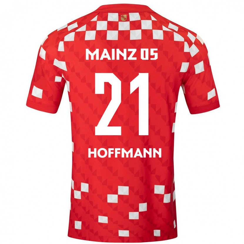 Danxen Donna Maglia Leon Hoffmann #21 Bianco Rosso Kit Gara Home 2024/25 Maglietta