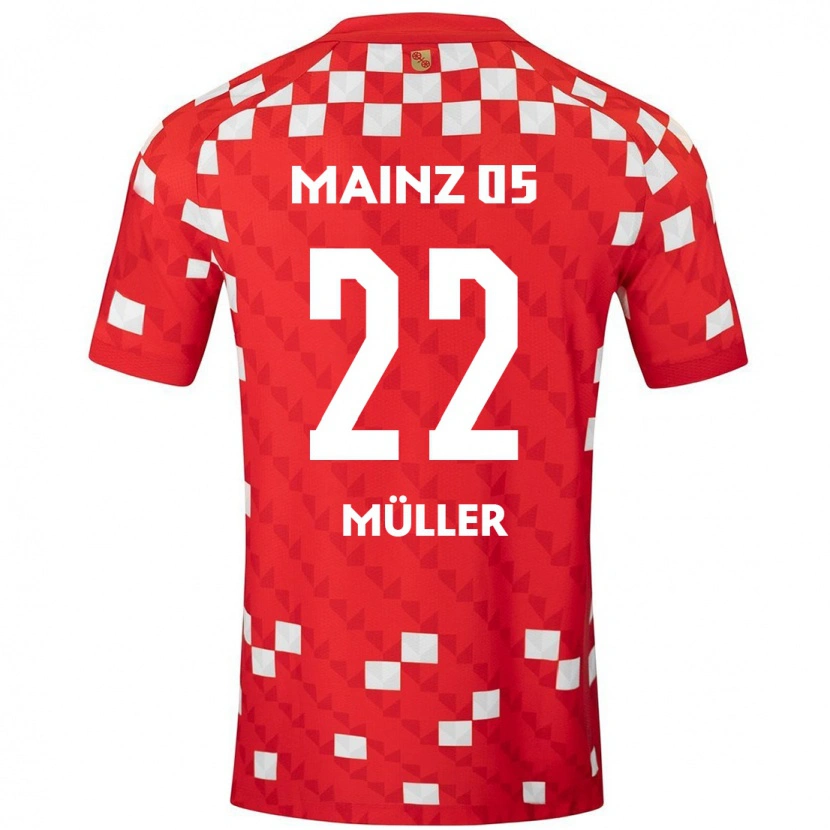 Danxen Donna Maglia Tim Müller #22 Bianco Rosso Kit Gara Home 2024/25 Maglietta