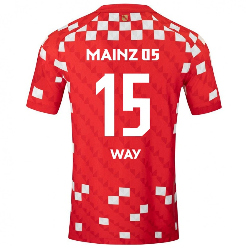Danxen Donna Maglia Cecilia Way #15 Bianco Rosso Kit Gara Home 2024/25 Maglietta