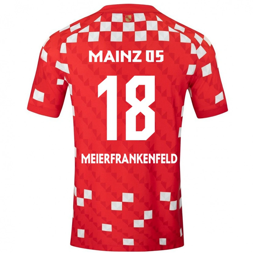 Danxen Donna Maglia Jana Meierfrankenfeld #18 Bianco Rosso Kit Gara Home 2024/25 Maglietta