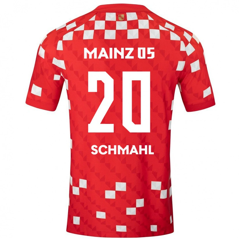 Danxen Donna Maglia Laura Schmahl #20 Bianco Rosso Kit Gara Home 2024/25 Maglietta