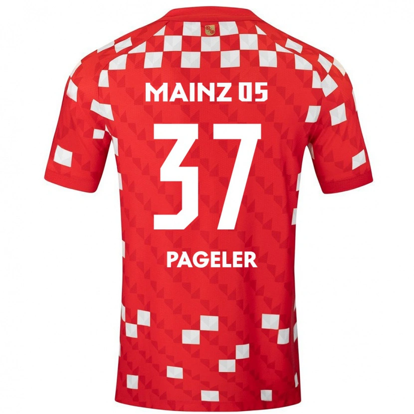 Danxen Donna Maglia Maja Pageler #37 Bianco Rosso Kit Gara Home 2024/25 Maglietta