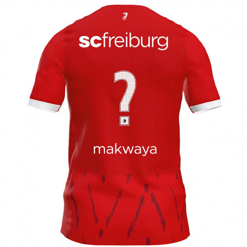 Danxen Donna Maglia Jayden Makwaya #0 Rosso Kit Gara Home 2024/25 Maglietta
