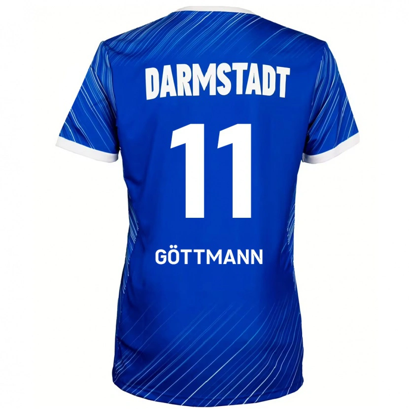 Danxen Donna Maglia Levin Göttmann #11 Blu Bianco Kit Gara Home 2024/25 Maglietta