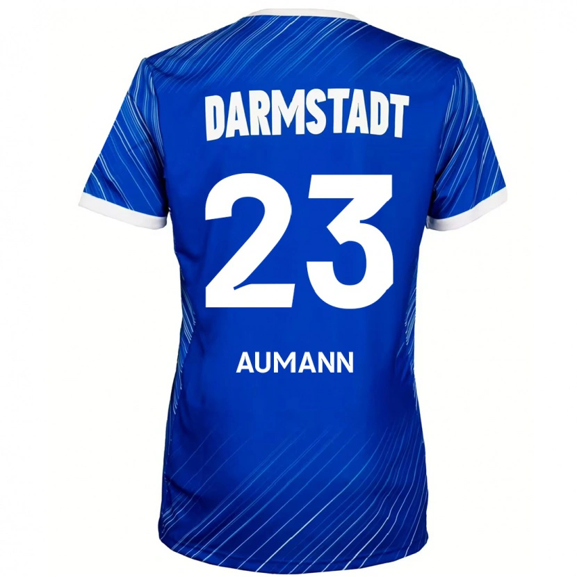 Danxen Donna Maglia Emil Aumann #23 Blu Bianco Kit Gara Home 2024/25 Maglietta