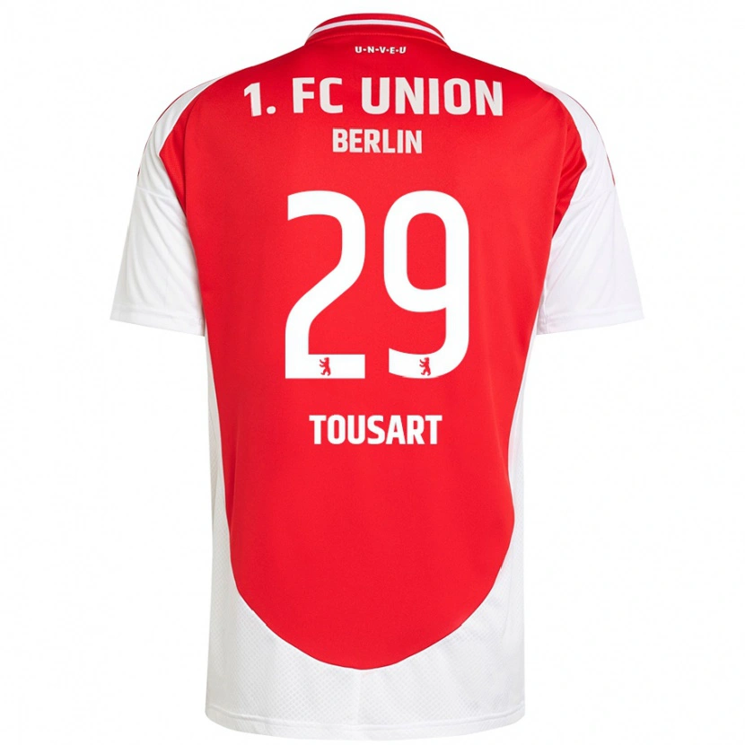 Danxen Donna Maglia Lucas Tousart #29 Rosso Bianco Kit Gara Home 2024/25 Maglietta