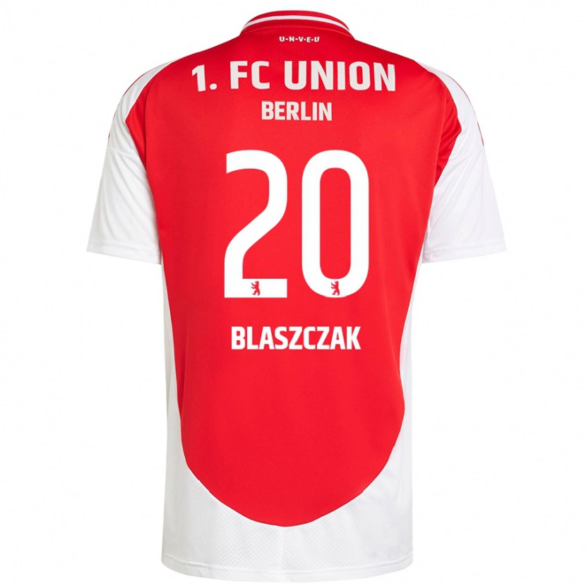 Danxen Donna Maglia Tim Blaszczak #20 Rosso Bianco Kit Gara Home 2024/25 Maglietta