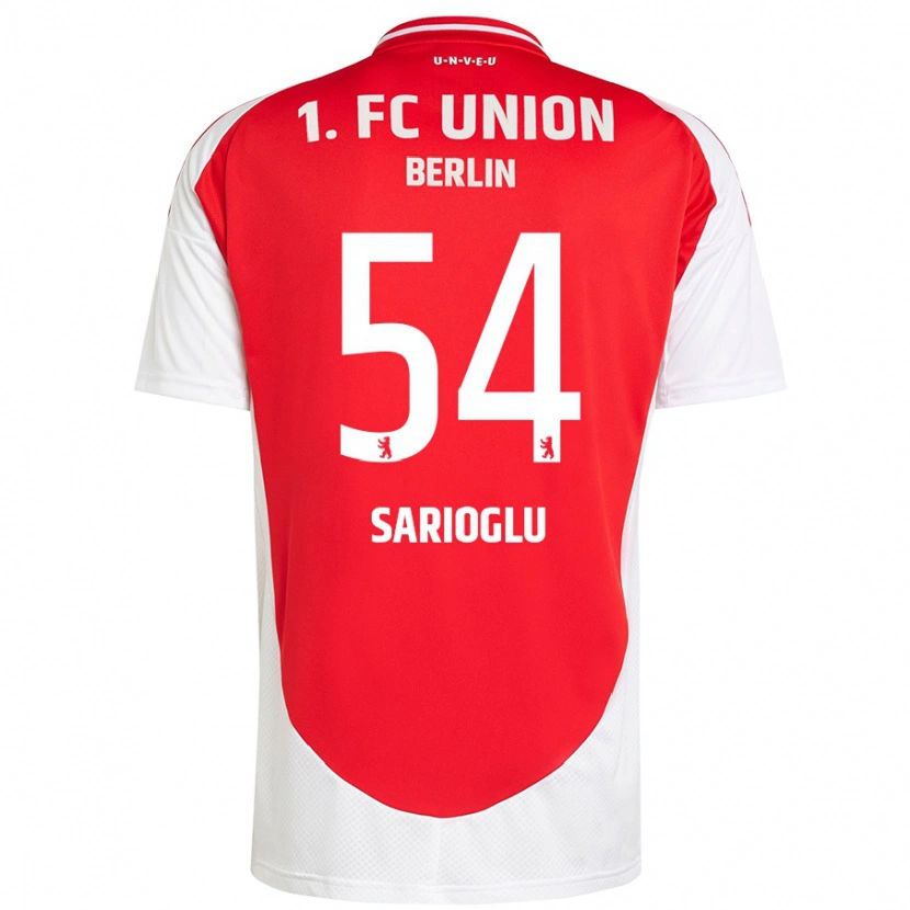 Danxen Donna Maglia Defne Sarıoğlu #54 Rosso Bianco Kit Gara Home 2024/25 Maglietta