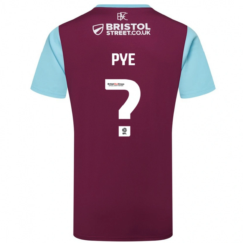 Danxen Donna Maglia Logan Pye #0 Borgogna Azzurro Kit Gara Home 2024/25 Maglietta