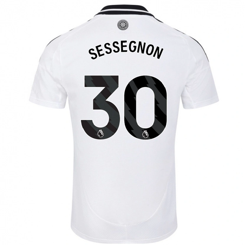 Danxen Donna Maglia Ryan Sessegnon #30 Bianco Kit Gara Home 2024/25 Maglietta