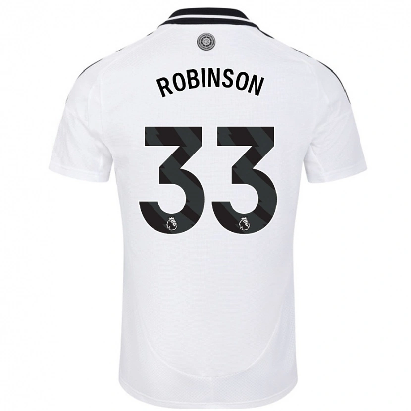 Danxen Donna Maglia Antonee Robinson #33 Bianco Kit Gara Home 2024/25 Maglietta