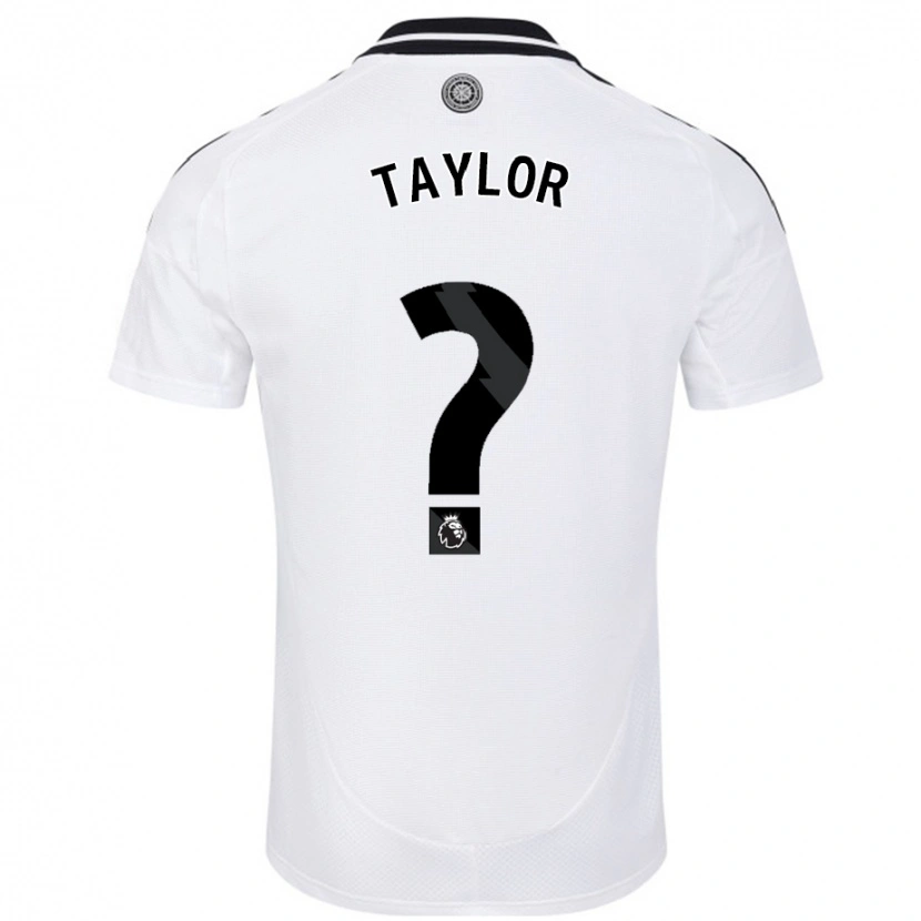 Danxen Donna Maglia Archie Taylor #0 Bianco Kit Gara Home 2024/25 Maglietta