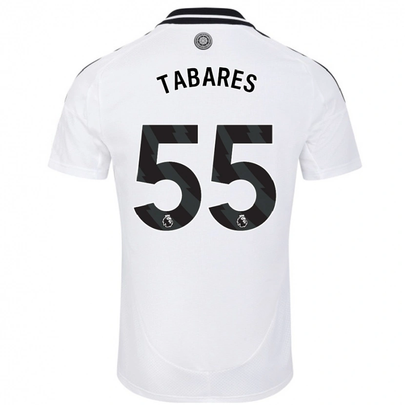 Danxen Donna Maglia Samuel Tabares #55 Bianco Kit Gara Home 2024/25 Maglietta