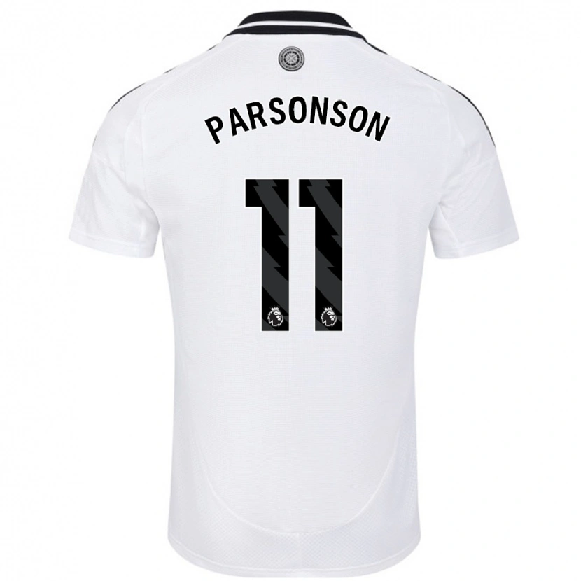 Danxen Donna Maglia Madi Parsonson #11 Bianco Kit Gara Home 2024/25 Maglietta