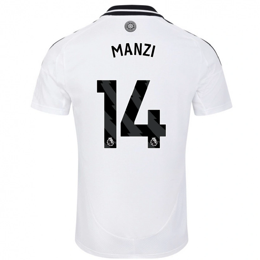 Danxen Donna Maglia Sophie Manzi #14 Bianco Kit Gara Home 2024/25 Maglietta