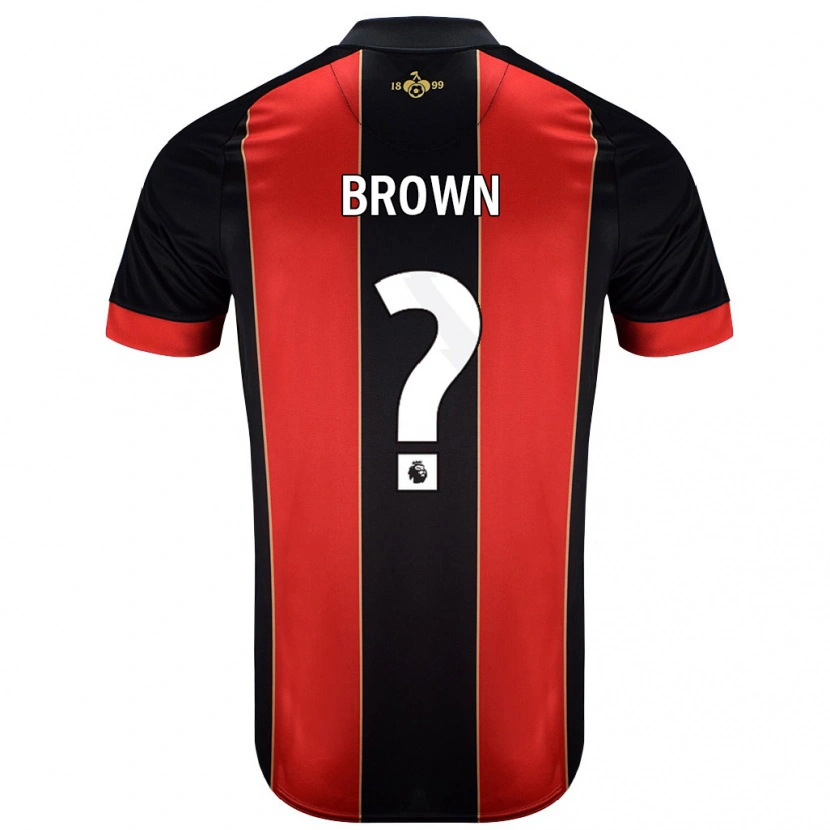 Danxen Donna Maglia Lewis Brown #0 Rosso Nero Kit Gara Home 2024/25 Maglietta