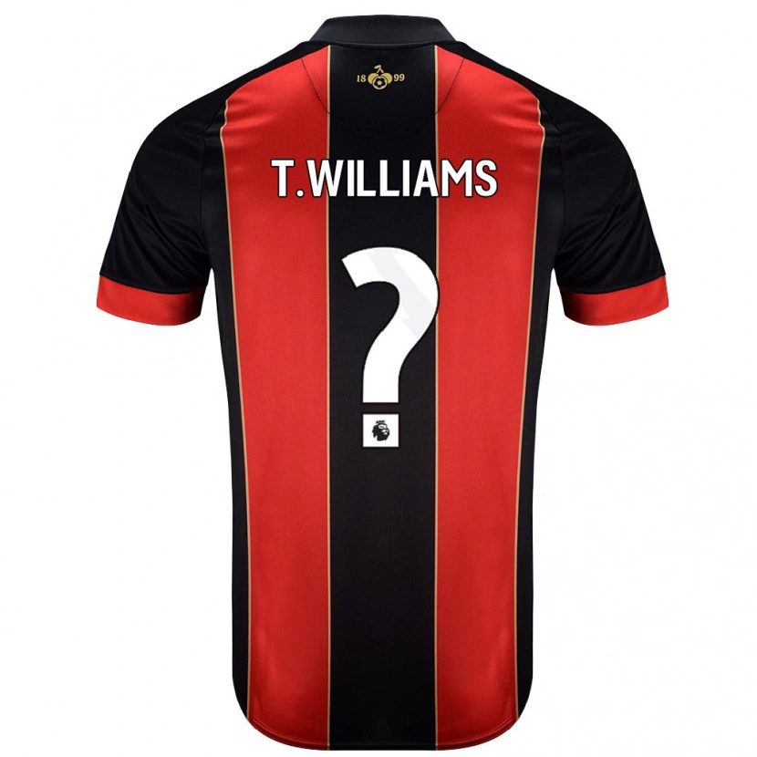 Danxen Donna Maglia Toure Williams #0 Rosso Nero Kit Gara Home 2024/25 Maglietta