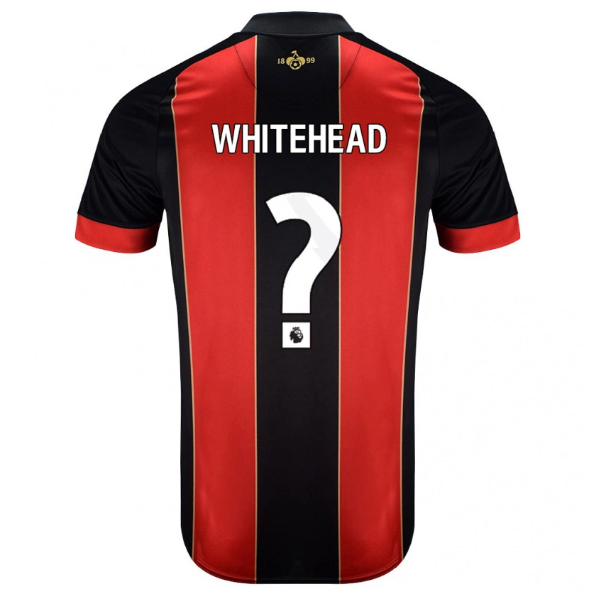 Danxen Donna Maglia Tommy Whitehead #0 Rosso Nero Kit Gara Home 2024/25 Maglietta