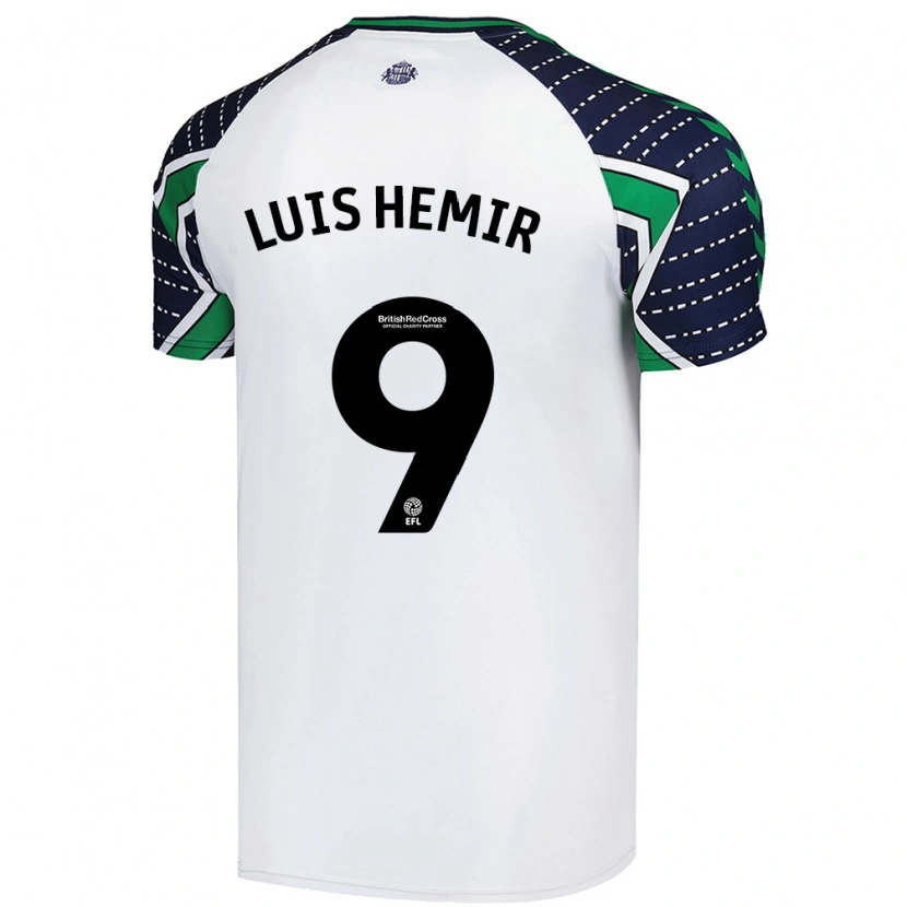 Danxen Donna Maglia Luís Semedo #9 Bianco Kit Gara Away 2024/25 Maglietta