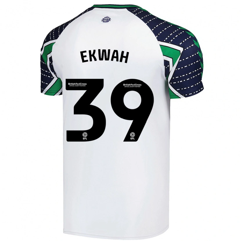 Danxen Donna Maglia Pierre Ekwah #39 Bianco Kit Gara Away 2024/25 Maglietta