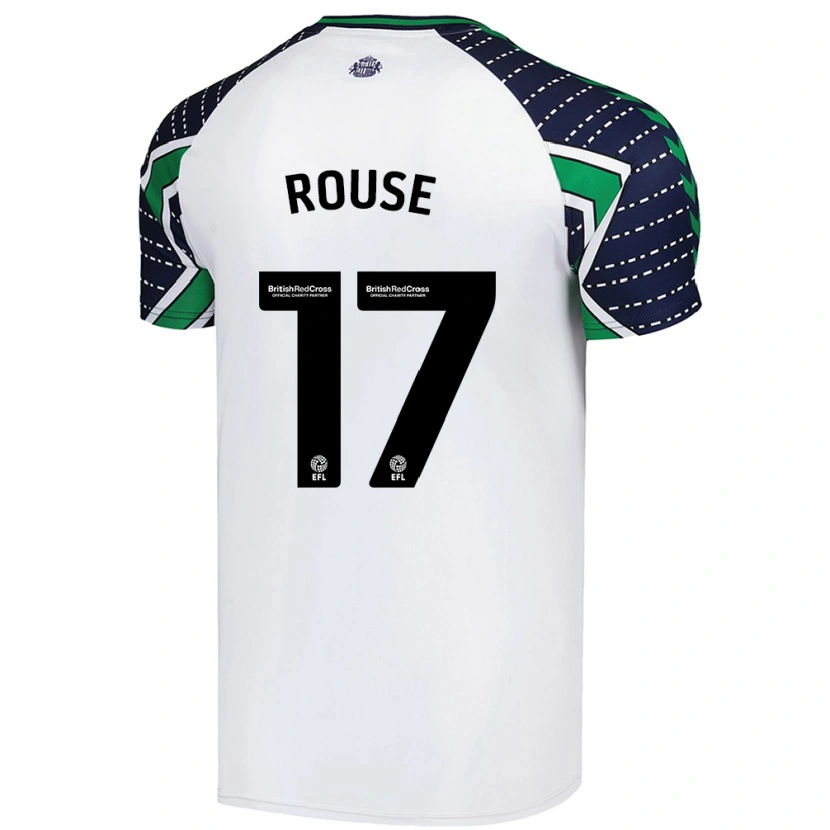 Danxen Donna Maglia Mollie Rouse #17 Bianco Kit Gara Away 2024/25 Maglietta