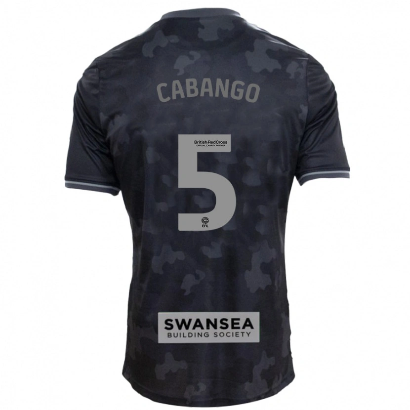 Danxen Donna Maglia Ben Cabango #5 Nero Kit Gara Away 2024/25 Maglietta