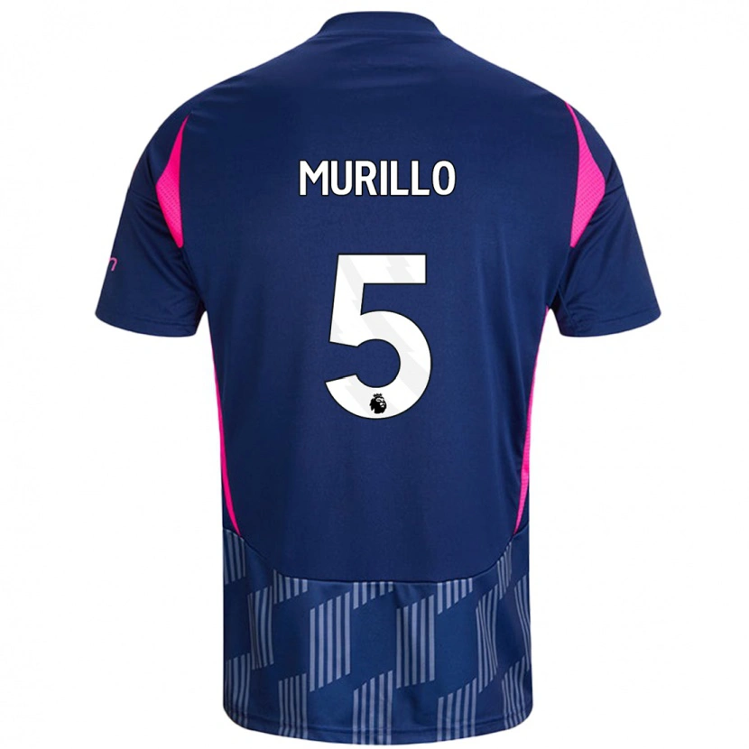 Danxen Donna Maglia Murillo #5 Blu Royal Rosa Kit Gara Away 2024/25 Maglietta