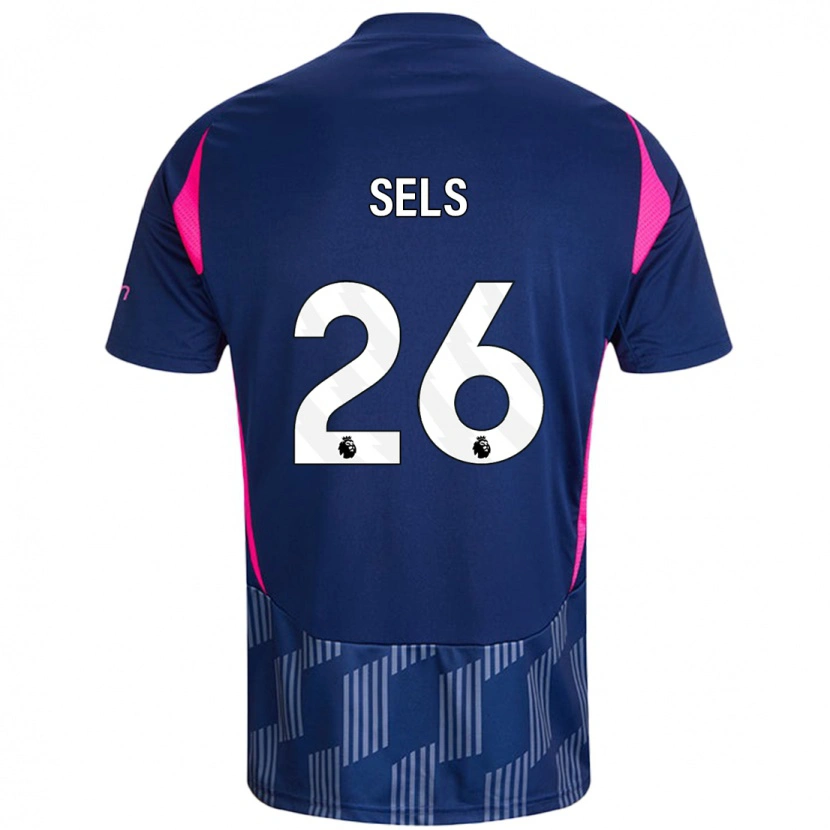 Danxen Donna Maglia Matz Sels #26 Blu Royal Rosa Kit Gara Away 2024/25 Maglietta