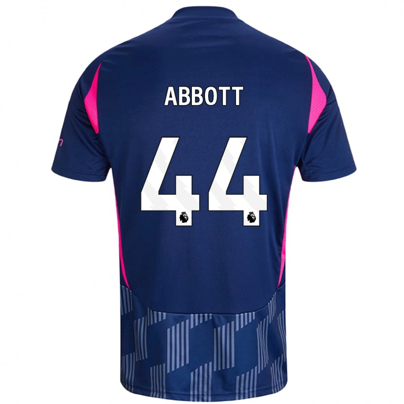 Danxen Donna Maglia Zach Abbott #44 Blu Royal Rosa Kit Gara Away 2024/25 Maglietta