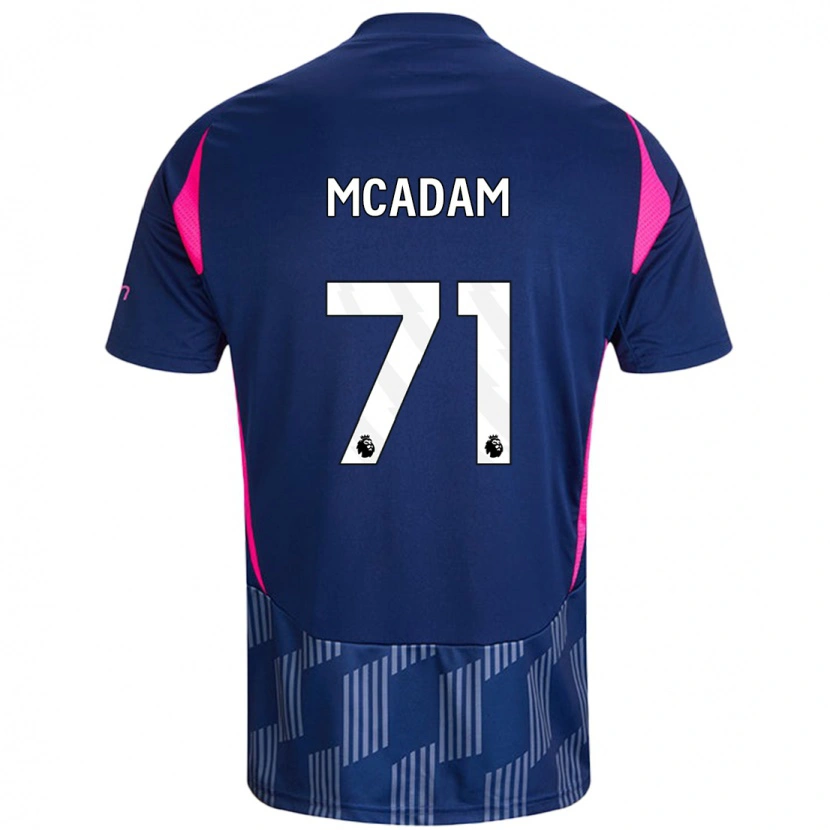 Danxen Donna Maglia Kyle Mcadam #71 Blu Royal Rosa Kit Gara Away 2024/25 Maglietta