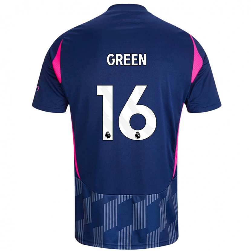 Danxen Donna Maglia Mollie Green #16 Blu Royal Rosa Kit Gara Away 2024/25 Maglietta