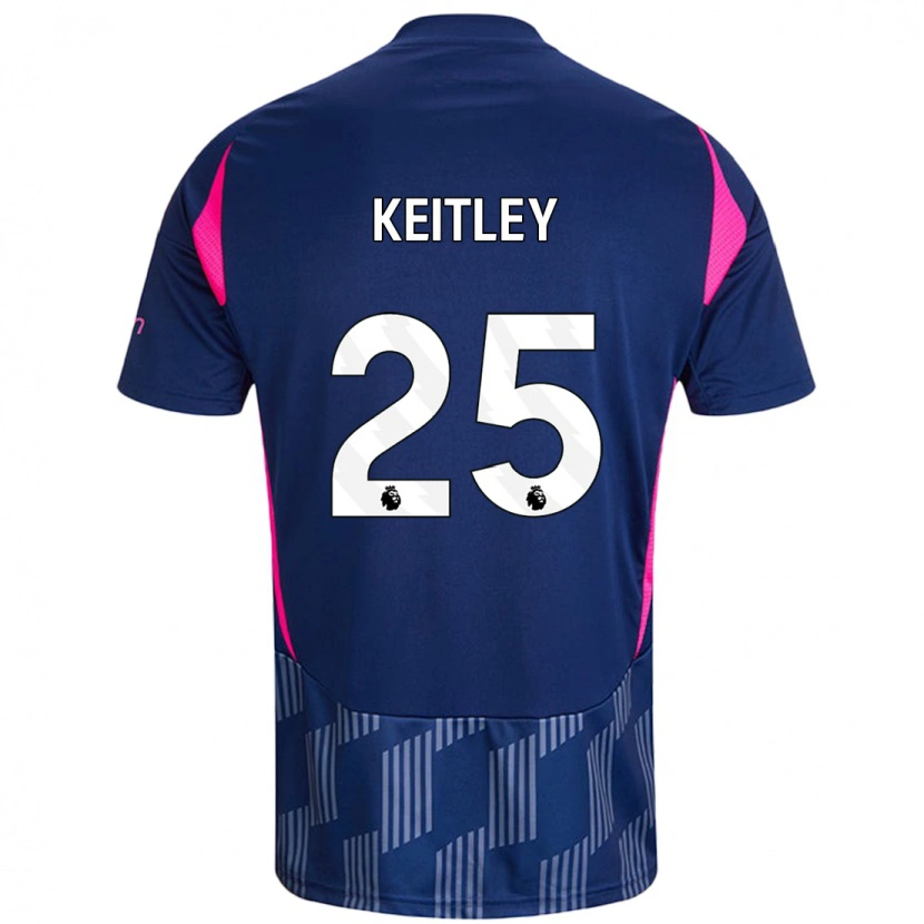 Danxen Donna Maglia Alice Keitley #25 Blu Royal Rosa Kit Gara Away 2024/25 Maglietta