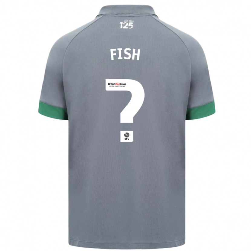 Danxen Donna Maglia Will Fish #0 Grigio Scuro Kit Gara Away 2024/25 Maglietta