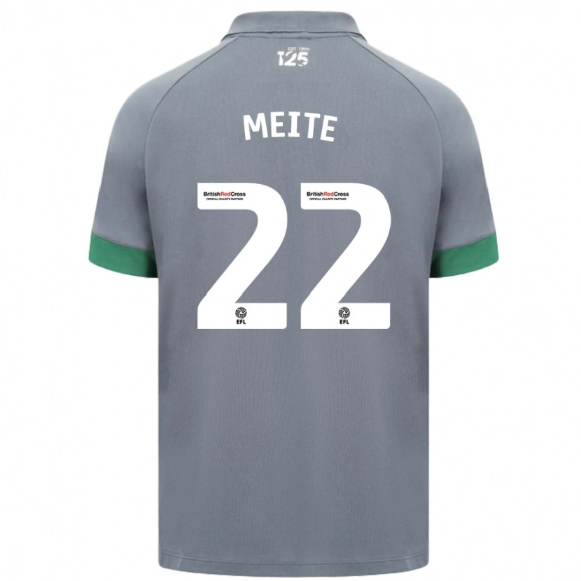 Danxen Donna Maglia Yakou Méïté #22 Grigio Scuro Kit Gara Away 2024/25 Maglietta