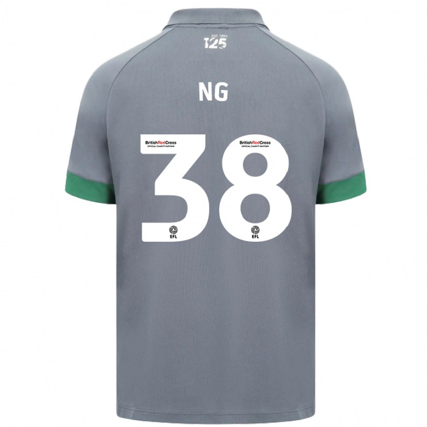 Danxen Donna Maglia Perry Ng #38 Grigio Scuro Kit Gara Away 2024/25 Maglietta