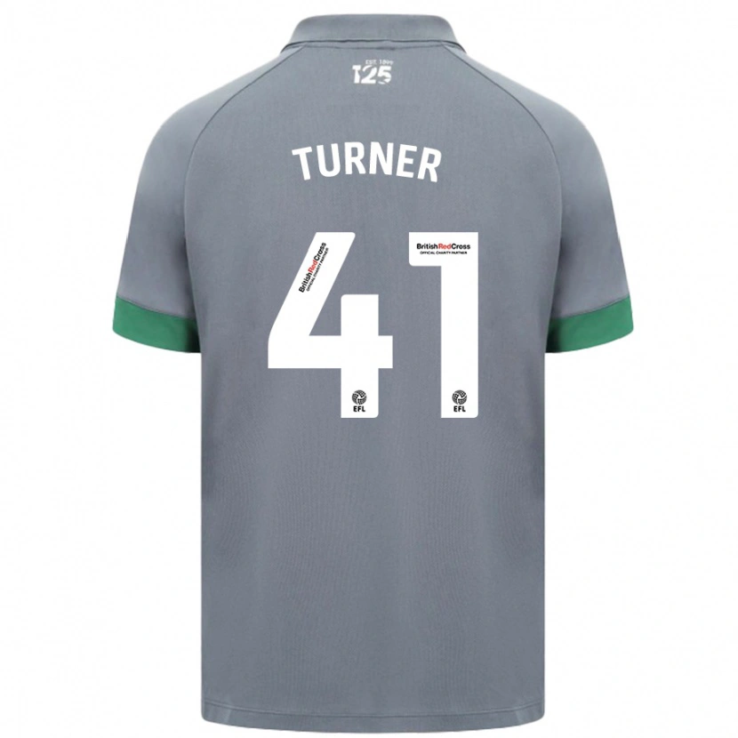 Danxen Donna Maglia Matthew Turner #41 Grigio Scuro Kit Gara Away 2024/25 Maglietta
