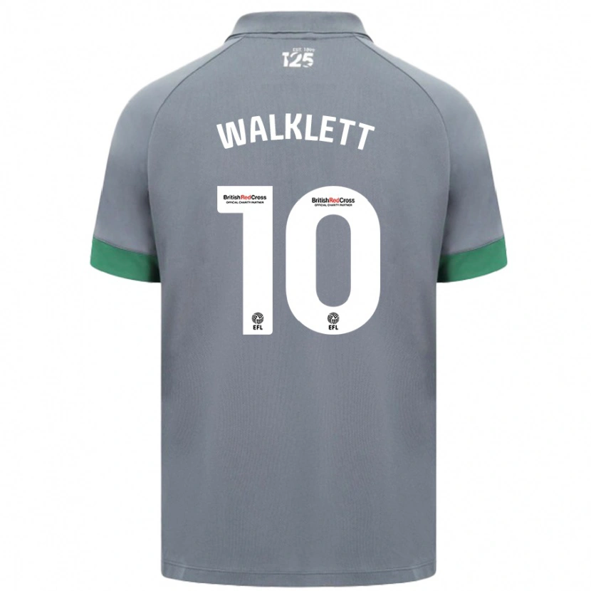 Danxen Donna Maglia Kerry Walklett #10 Grigio Scuro Kit Gara Away 2024/25 Maglietta